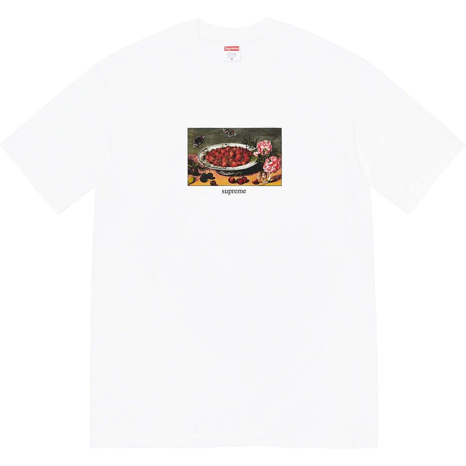 Camiseta Supreme Strawberries Tee Blancas | Supreme 381TV